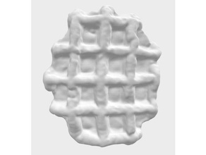 belgian waffle food & drink 3d print model - Mito3D
