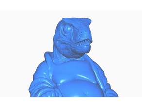 velociraptor bouddha collection dino sculptures le raptor remix 3d print model - Mito3D