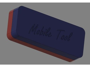 boite outils portátil el teléfono móvil cuadro rangement destornillador herramientas 3d print model - Mito3D