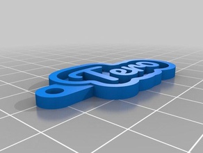 tero personalizado clave de la cadena llaveros 3d print model - Mito3D