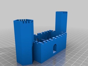 basic component deskset castle office 3d print model - Mito3D