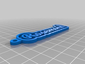 rosemond personalizado clave de la cadena llaveros 3d print model - Mito3D