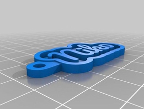 niko customized key chain keychains 3d print model - Mito3D