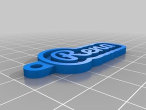 rena customized key chain keychains 3d print model - Mito3D
