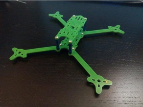 g2 fpv frame printable 3d printing drone race racer racing frozen g2frame quad quadcopter 3d print model - Mito3D