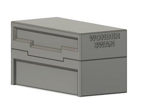 wonderswan-Spiel Aufbewahrungsbox Spielzeug & game Zubehör wonderswan 3d print model - Mito3D