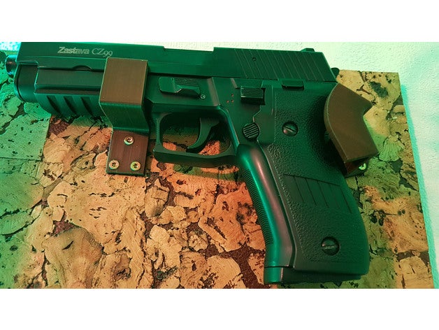 airsoft gun wall mount sport & outdoors accesories pistol holder 3D print model - Mito3D