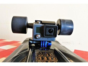 skate riser pad gopro montagem esporte & ao ar livre câmera suporte de cruiser conselho administração elétrica longboard a almofada espaçador 3d print model - Mito3D