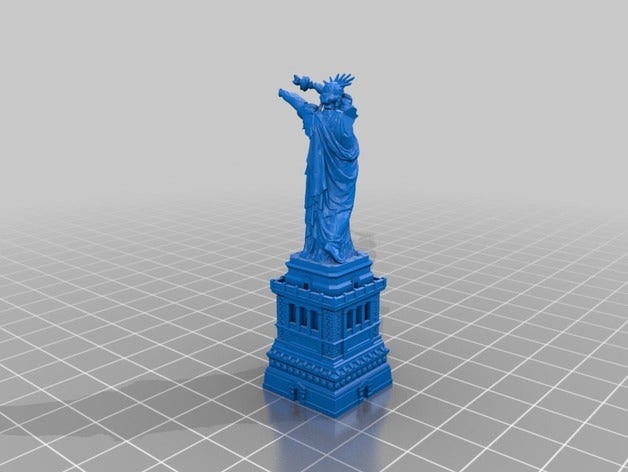 statua della libertà tamponando sculture lady liberty dab 3D print model - Mito3D