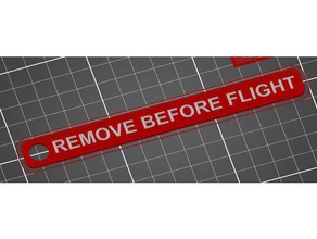 remove before flight tag multi-part organization 3d print model - Mito3D
