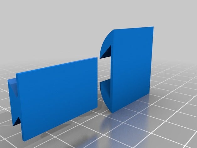 leicht gleitende Wand-clip - Organisation 3D print model - Mito3D