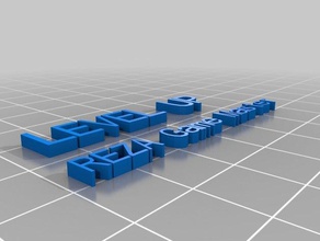 meine angepasste custom-Plakette Typenschild customizer - Zubehör kundengebundene 3d print model - Mito3D