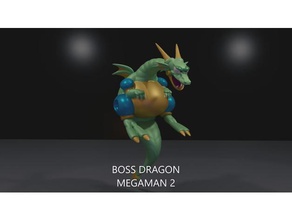dragón jefe de megaman 2 juegos y juguetes figura acción los dragones a enemigos la estatuilla retrogaming video 3d print model - Mito3D