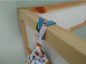 hanger kura bunk ikea household supplies bunkbed clothes 3d print model - Mito3D