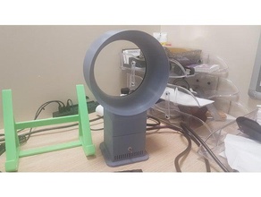 blattloser fan 80mm-Lüfter office Ventilator dyson 3d print model - Mito3D