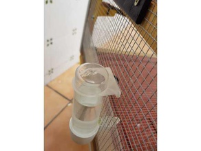 uccelli bevitore suport - soporte para bebedero p jaros gli animali domestici scuro watter 3d print model - Mito3D