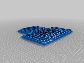 rol dice-Tablette - Rucksäcke Würfel Rucksack Spiel Inventar Menü Tabelle tabletop Fach 3d print model - Mito3D