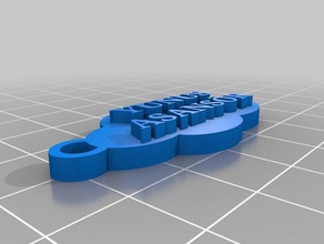 kopya Anahtarlık değiştirmek metin bulut 3d baskı 3d print model - Mito3D