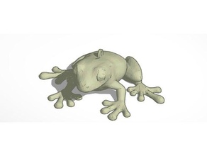 frog keychain animals 3d print model - Mito3D