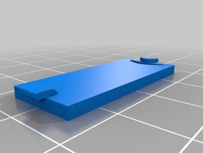 einfache akkufach abdeckung actioncam parti di ricambio action cam batteriefach deckel 3d print model - Mito3D