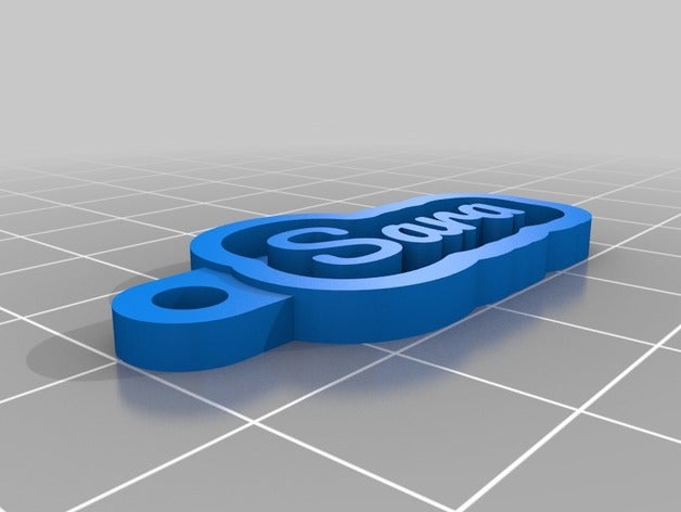 sara chaveiros personalizado 3D print model - Mito3D