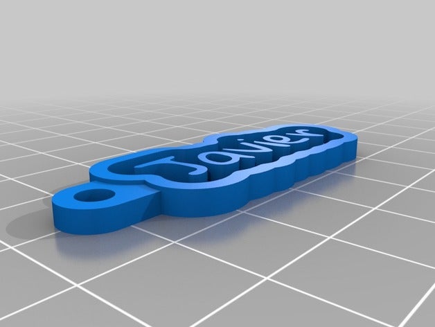 keichain javier llaveros personalizado 3D print model - Mito3D