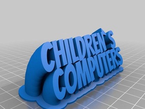 children's computers office customized 3d print model - Mito3D