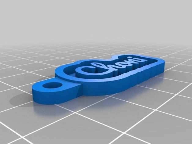 chave de cadeia choni chaveiros personalizado 3D print model - Mito3D