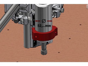 mpcnc machifit-spindel monte strumento di montaggio f 4mm macchine utensili spindelmount 3d print model - Mito3D