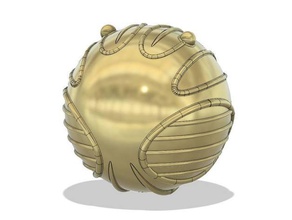 soplón de quidditch harry potter props la bola oro golden snitch harrypotter película proposición prop deporte juguete bruja asistente 3d print model - Mito3D