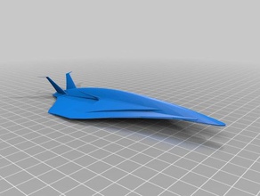 avião a jato de gotículas A impressão 3d 3d print model - Mito3D