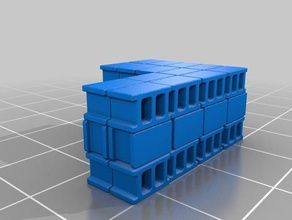 bloco de concreto pilhas 1 72 20mm wargaming terreno dispersão brinquedo & acessórios para jogos 3d print model - Mito3D