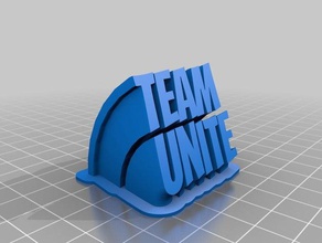team unite no symbol office customized 3d print model - Mito3D