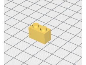brique de lego 1x2 Impressora 3d acessórios 3d print model - Mito3D