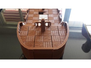 navio de construção remix openforge telhas utilizando ímãs - scrotum brinquedo & acessórios para jogos barco dnd pathfinder terreno pirata rpg veleiro 3d print model - Mito3D