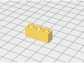 brique de lego 1x3 Impressora 3d extrusoras 3d print model - Mito3D