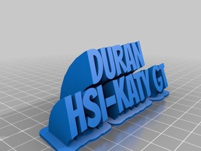 duran 3 office customized 3d print model - Mito3D