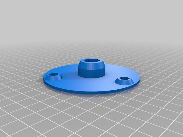 clipdisc radius 40 mm, Mitte 7 mm diy kundengebundene 3D print model - Mito3D