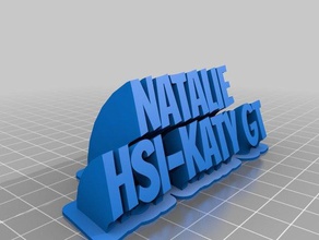 natalie office customized 3d print model - Mito3D