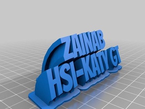 zainab personalizado 3d print model - Mito3D