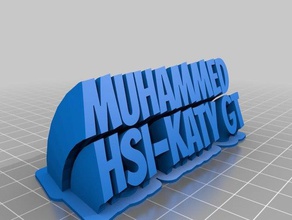 muhammed ofis özelleştirilmiş 3d print model - Mito3D