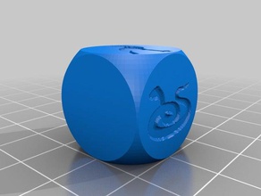 bird snake die 20mm dice customized 3d print model - Mito3D