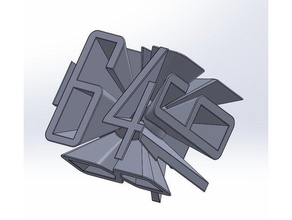doubling cube backgammon 40mm dice 3d print model - Mito3D