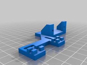 micro servo mount Wahlbeteiligung hobby h0-Maßstab halterung modellbahn servo-mount weiche 3d print model - Mito3D