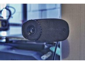 logitech webcam c270 manual de ajuste enfoque anillo delgado y minimalista la cámara el foco freecad fusion 360 montaje 3d print model - Mito3D