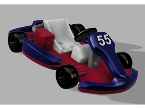 gokart jouets & jeux gocart kart racing aller au panier go 3d print model - Mito3D