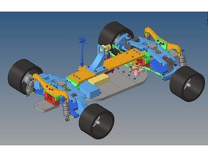 rc-car-Prototyp-4 brushless-Motoren - Tier mechanische Spielzeuge 3d print model - Mito3D