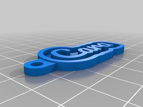 cara Anahtarlık özelleştirilmiş 3d print model - Mito3D