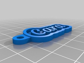 cara 2 keychains customized 3d print model - Mito3D