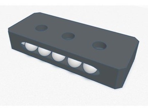 recirculating bearing panel hobby ball linear rail 3d print model - Mito3D